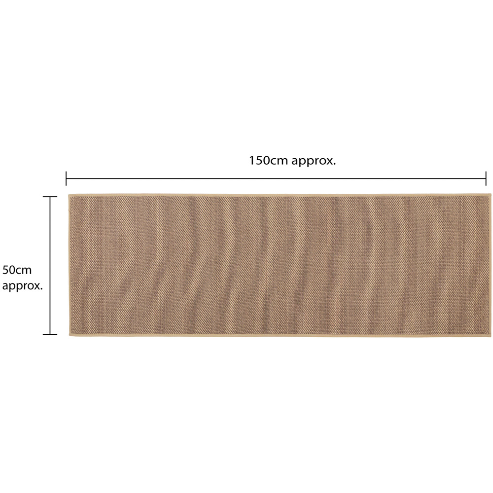 JVL Antarra Beige Rubber Backed Door Runner 50 x 150cm Image 9
