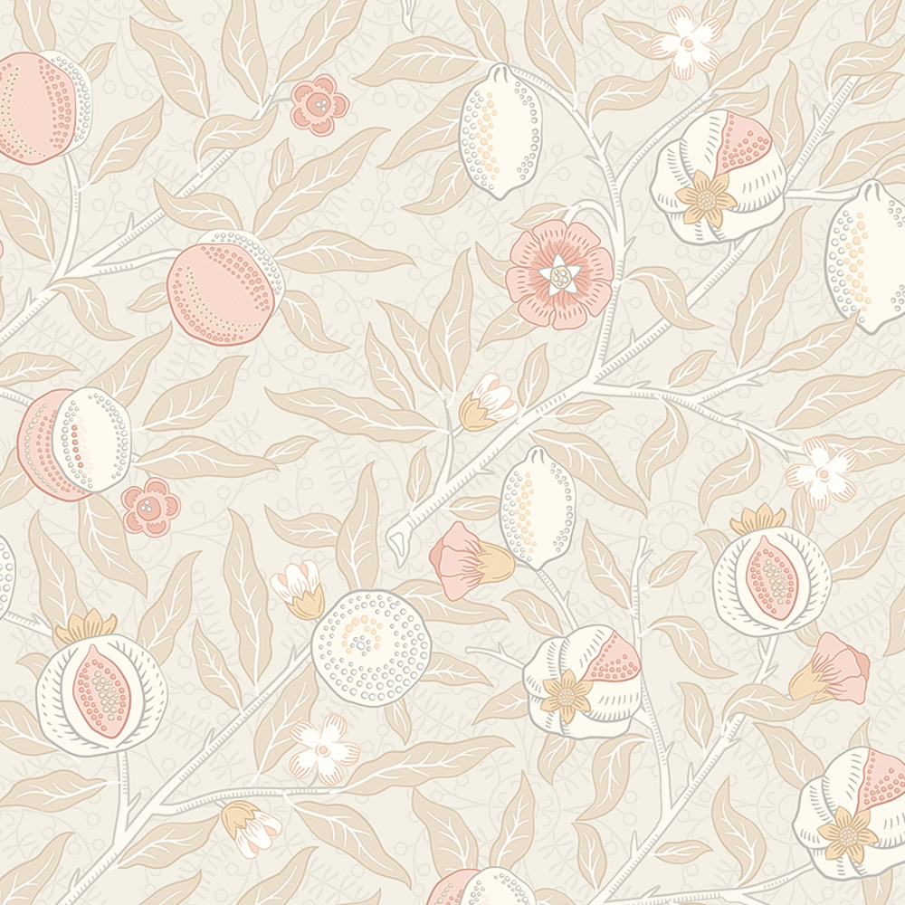 Origin Murals Fruit and Foliage Cream Wall Mural Image 2