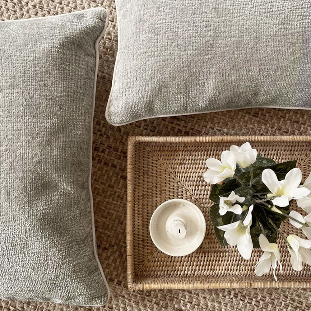 Belgravia Decor Grey Chenille Cushion 50 x 50cm Image 2