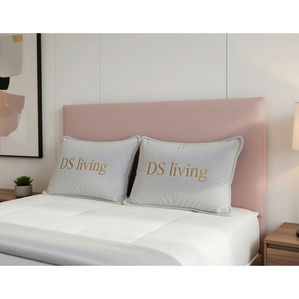 DS Living Prima Super King Size Pink Plush Divan Bed Image 2