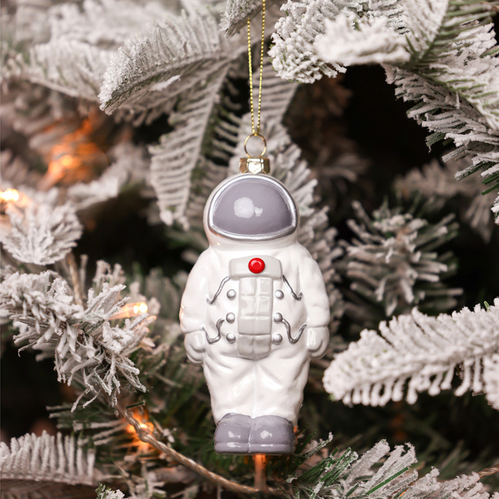 The Seasonal Gift Co. Toy Shop Hanging Spaceman Christmas Tree Decoration Image 2