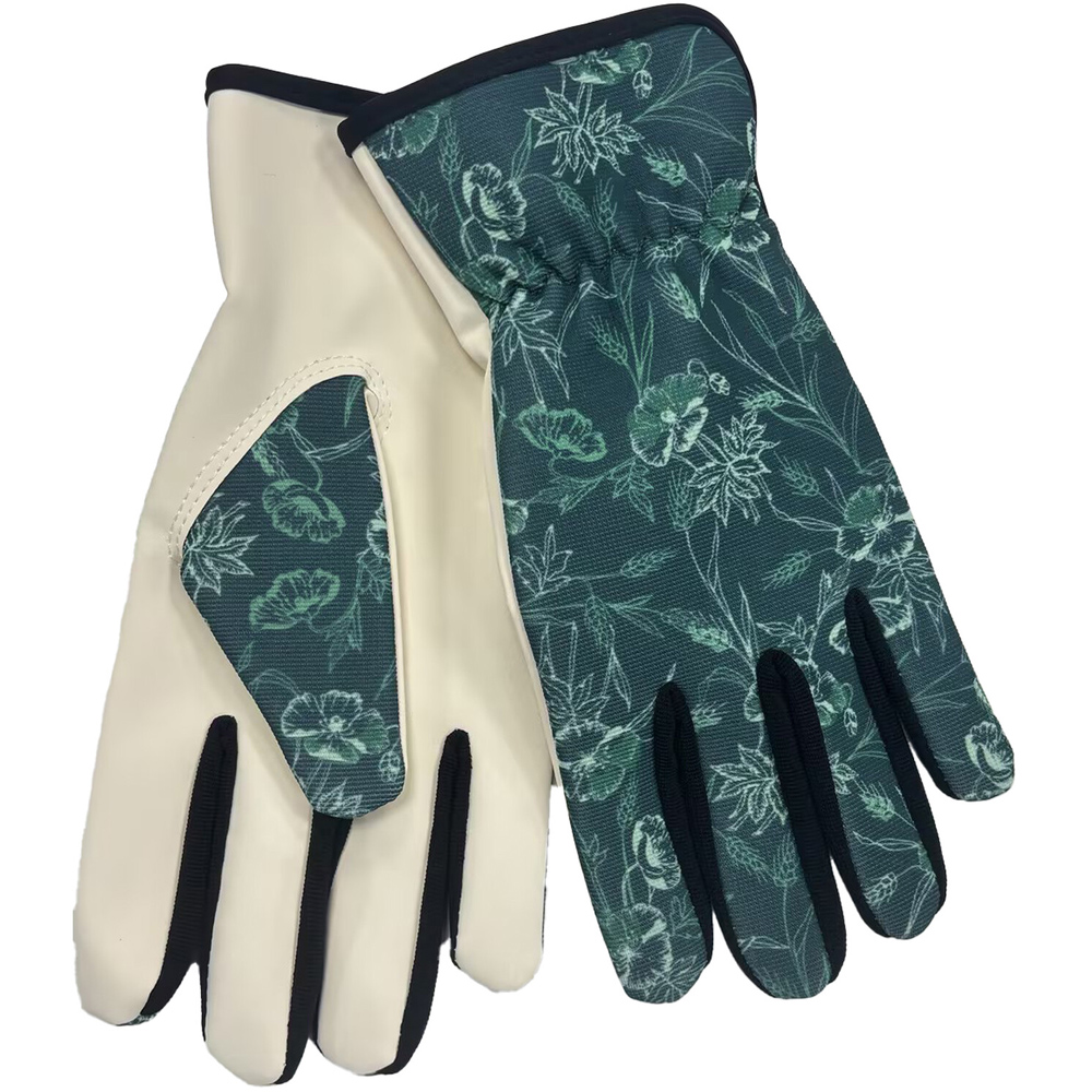 Glove with Elasticated Cuff Blue Image 2