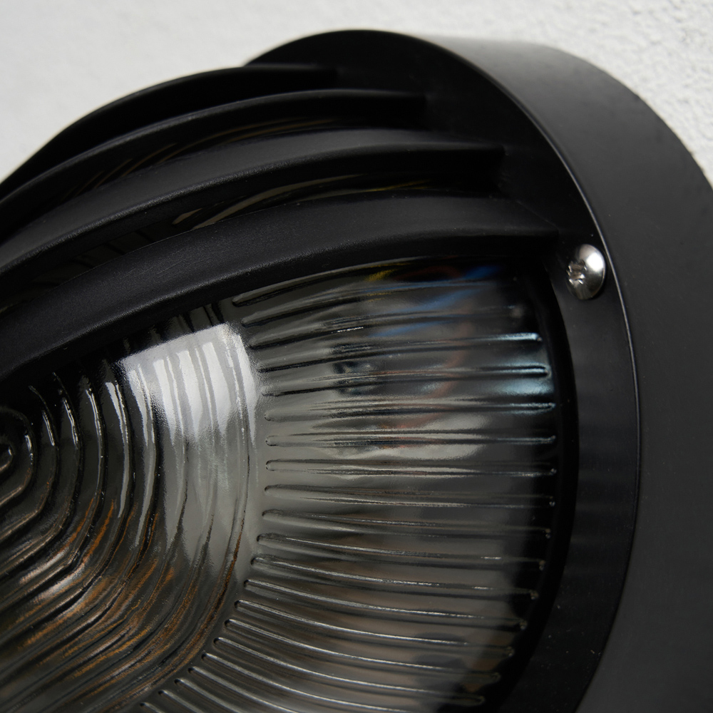 Coast Purlie Black Oval Bulkhead Wall Light Image 5