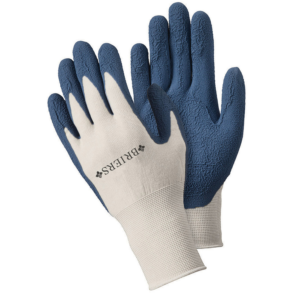 Briers Navy Bamboo Grips Garden Gloves Image 1