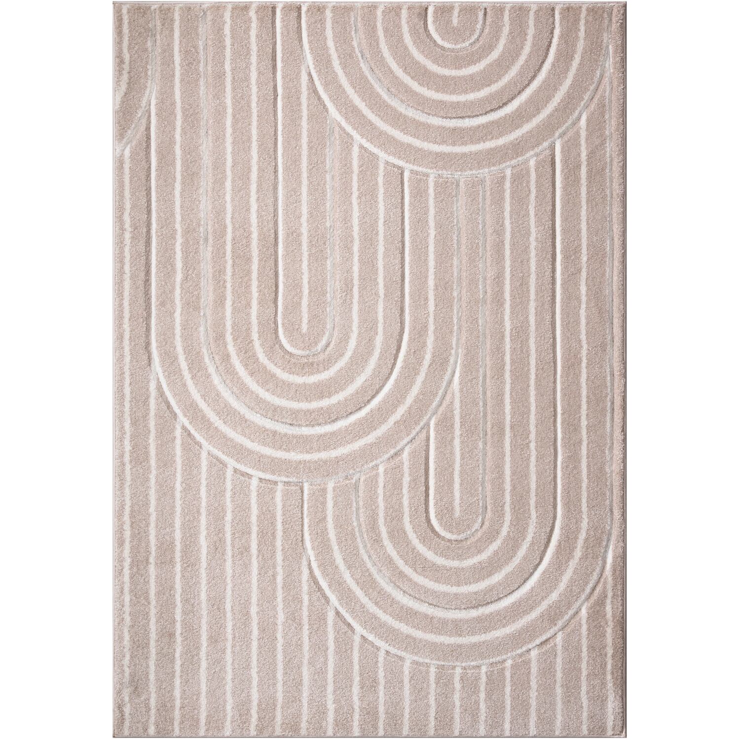 Beige Arch Rug - Beige / 140cm Image 1