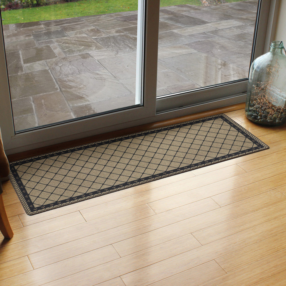 JVL Elegance Diamond Door Mat and Runner Set 50 x 75cm and 50 x 150cm Image 3