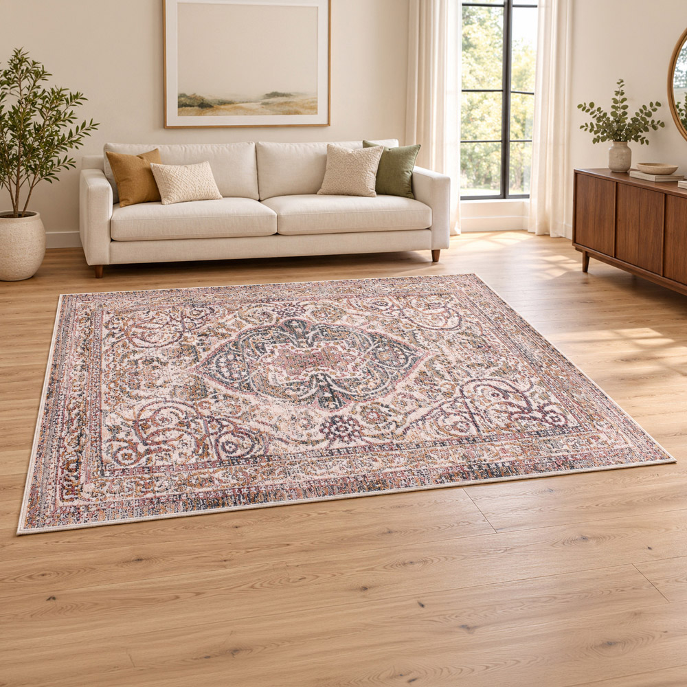 Portland Urco Nuevo Noah White and Yellow Textured Rug 160 x 230cm Image 1