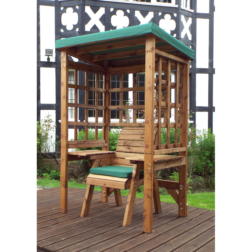 Charles Taylor Wentworth Single Seater Arbour with Green Roof Cover Image 4