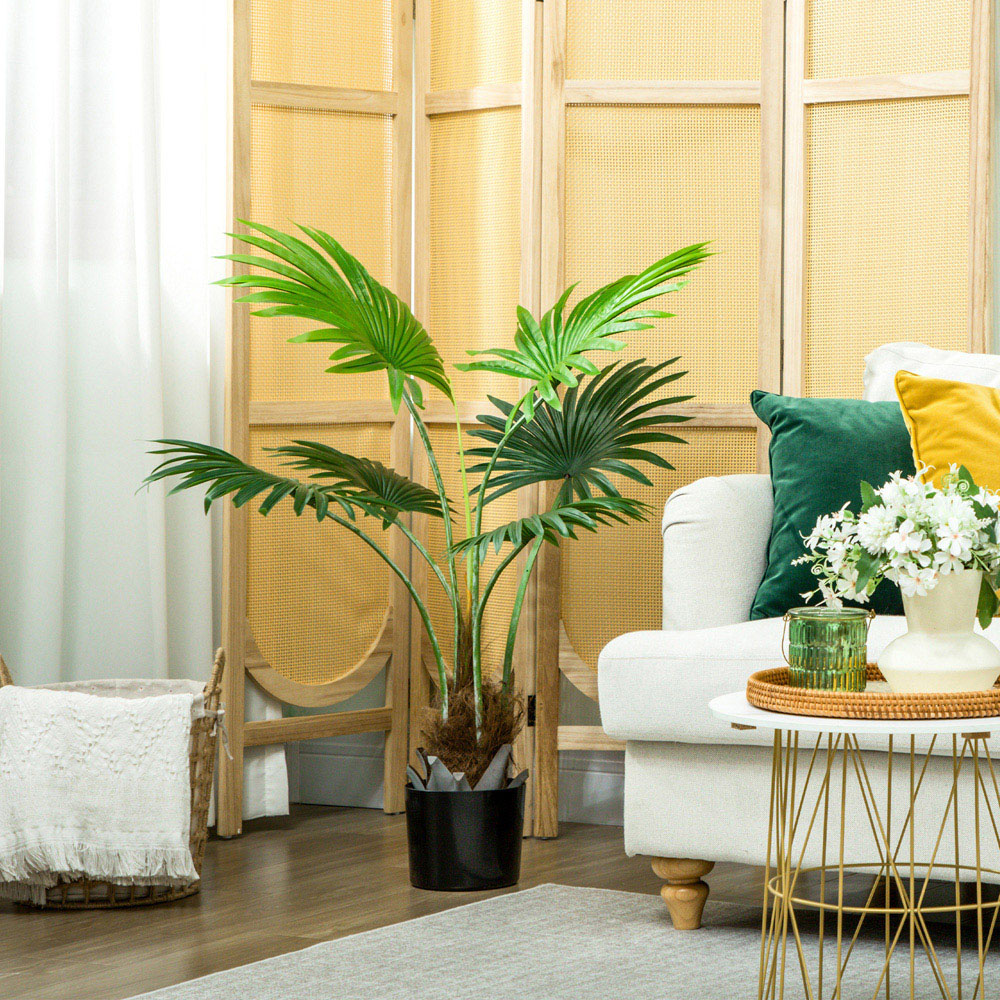 HOMCOM Palm Tree Artificial Plant Pot 94cm Image 3