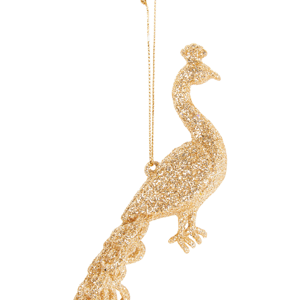 Glitter Peacock Decoration Image 5