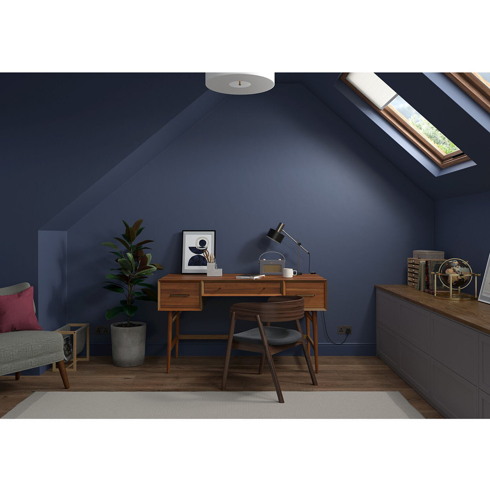 Dulux Heritage Walls and Ceilings DH Oxford Blue Velvet Matt Emulsion Paint 2.5L Image 6