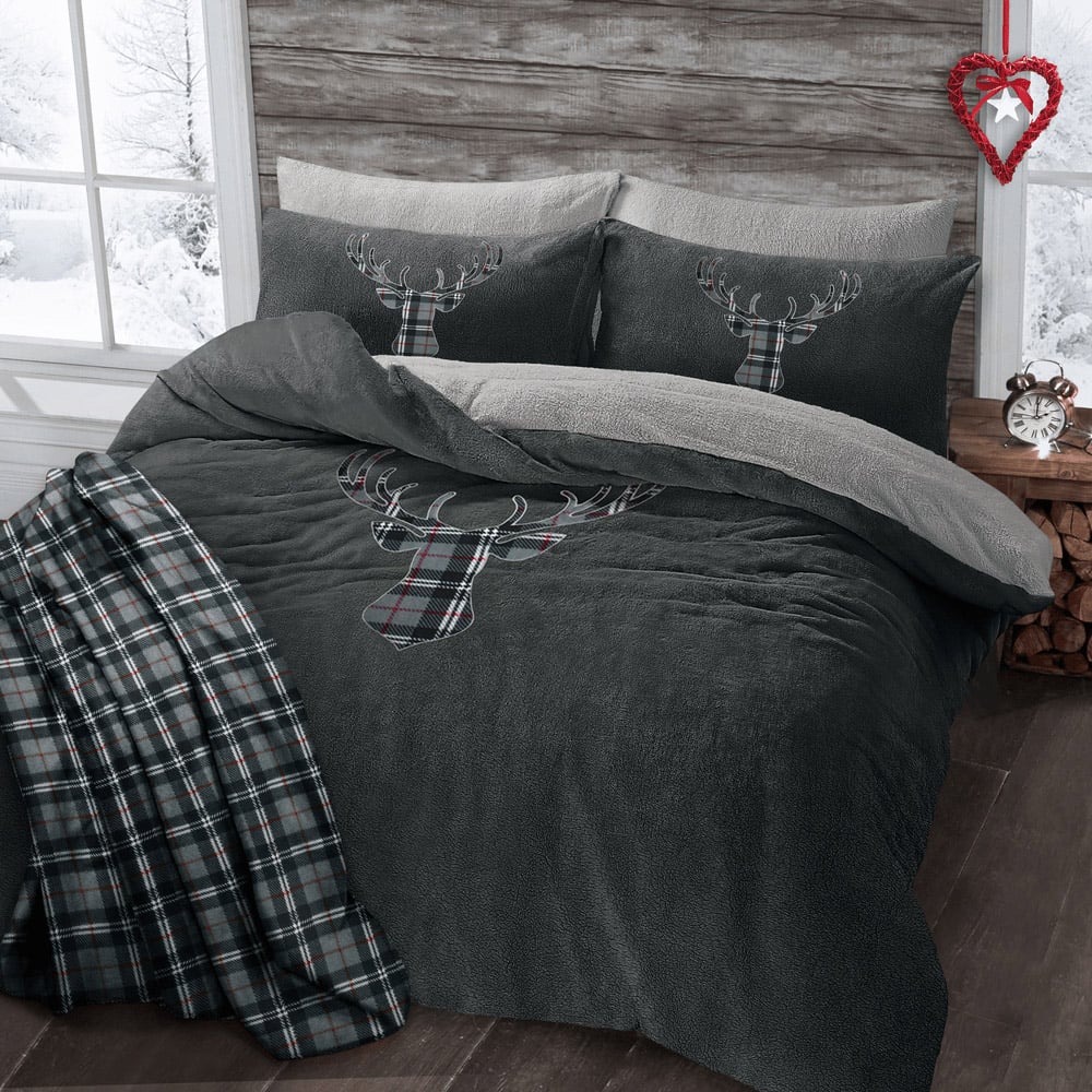 Super king size fleece duvet set online