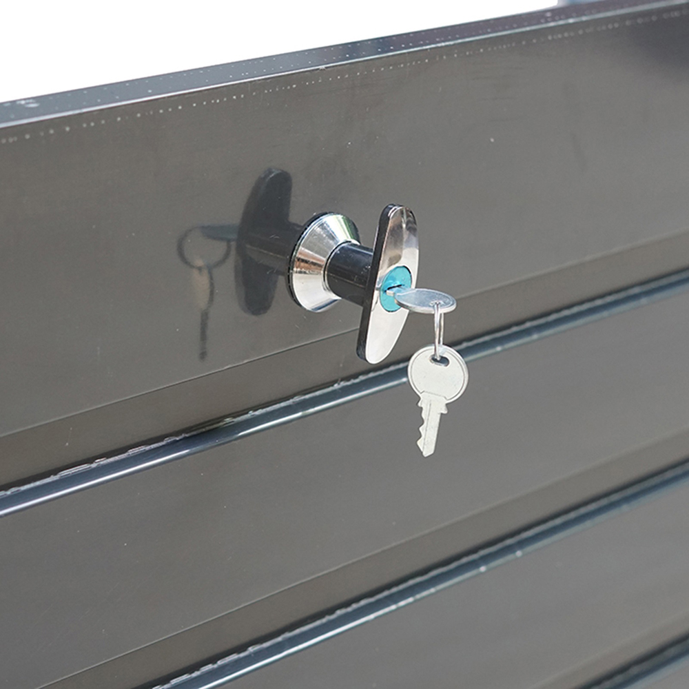 Gr8 Garden Dark Grey Metal Outdoor Storage Box 420L Image 4