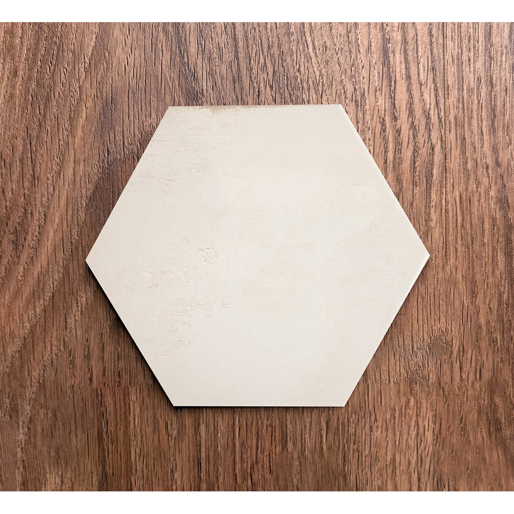 Top Ceramics Beige Stone Effect Hexagon Porcelain Wall Tile 215 x 250mm Image 5