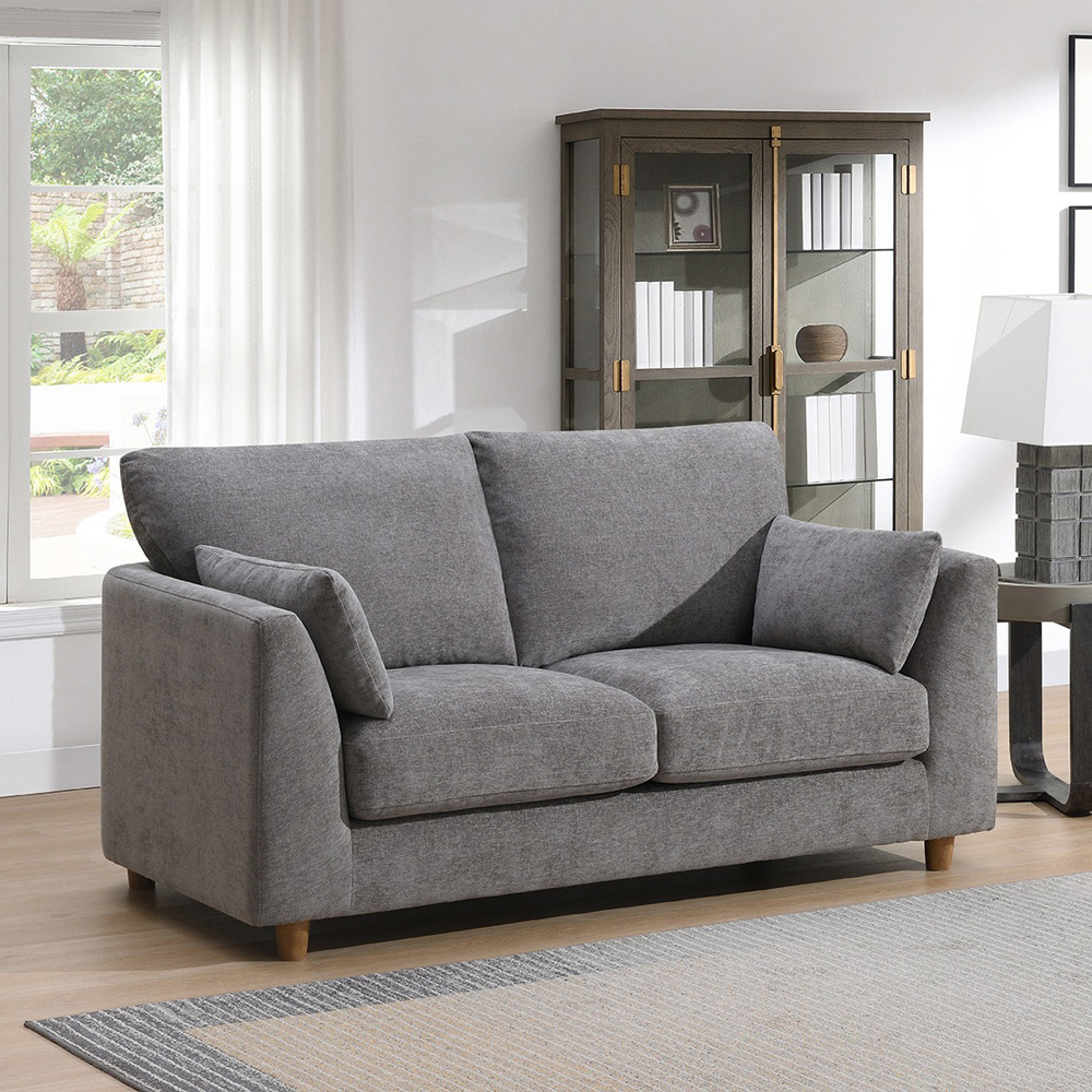 Bushwick 2 Seater Stone Sofa Image 4
