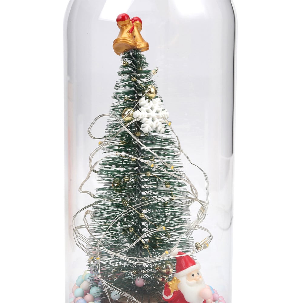 Living and Home LED Glass Dome Christmas Tree Image 6