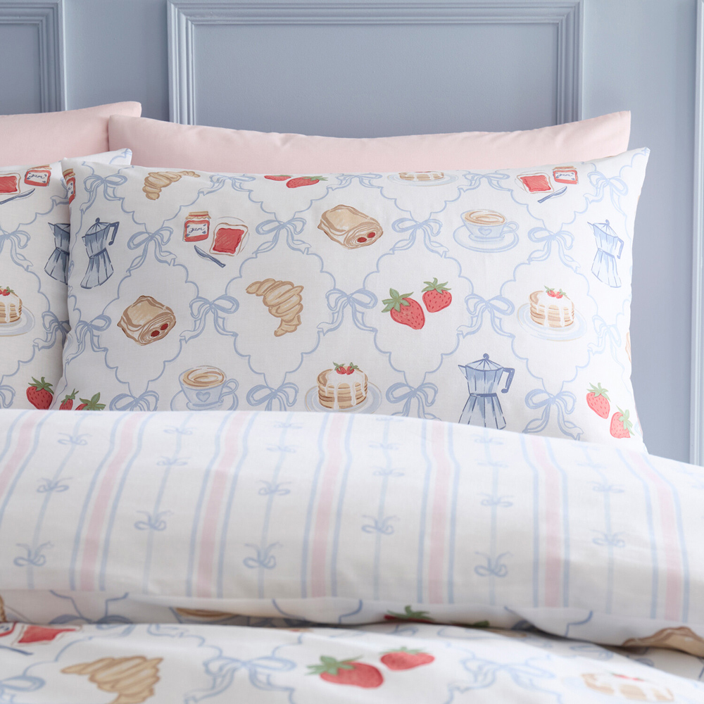 Brunch Club Duvet Set White King Image 4