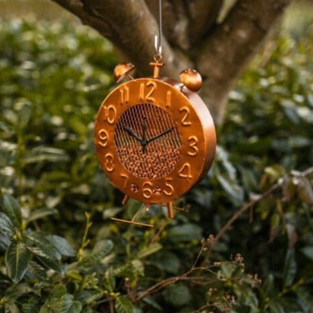 Marco Paul Clock Bird Feeder Image 3
