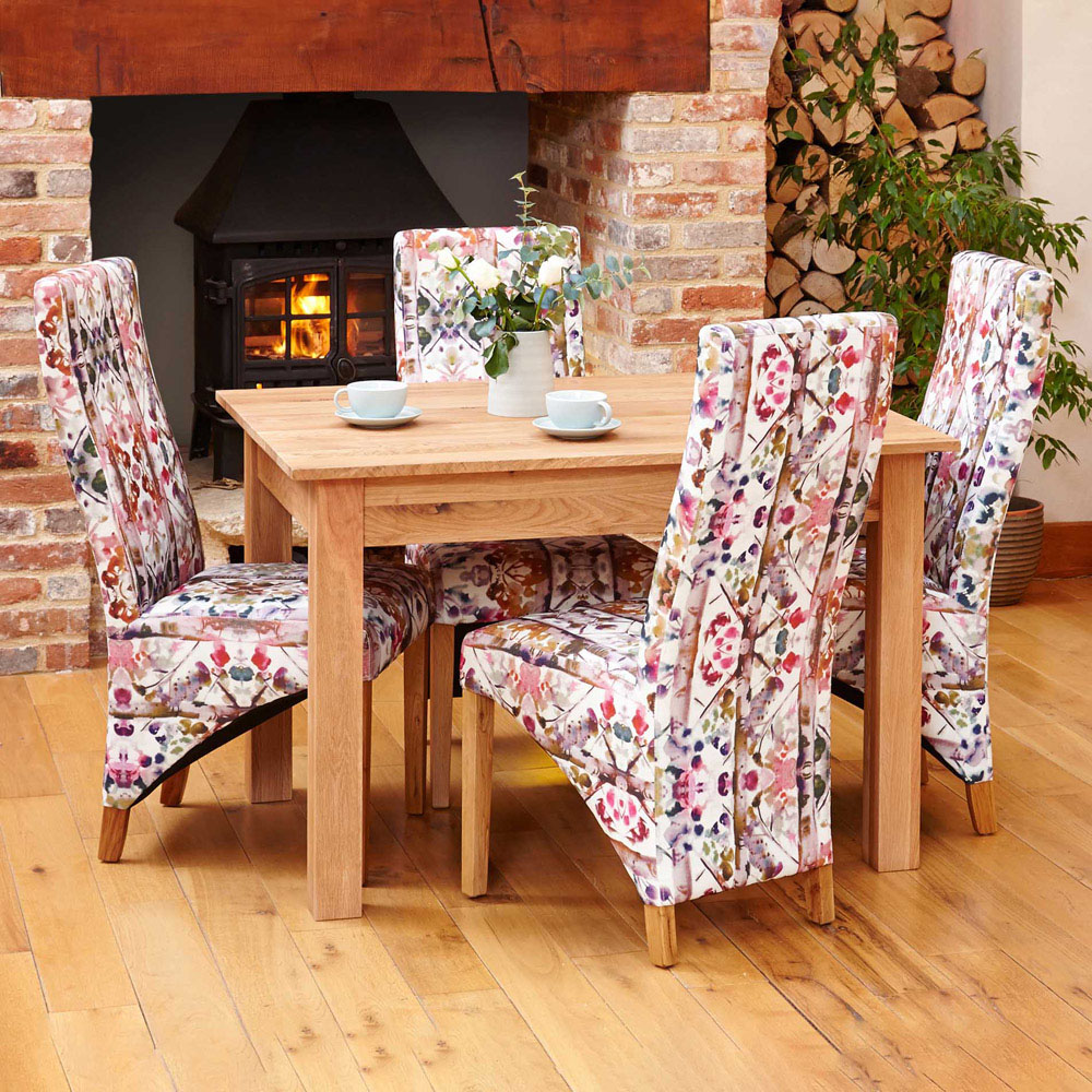 Baumhaus Mobel 4 Seater Dining Table Oak Image 4