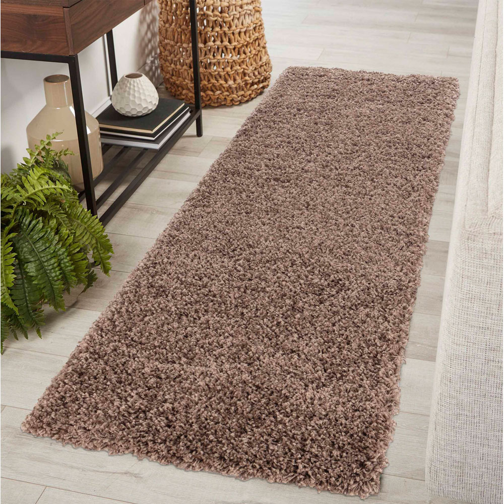 Desire Rugs Oxford Dark Beige Plain Shaggy Rug 120 x 170cm Image 5