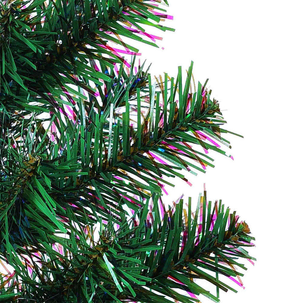 vidaXL Pre-Lit Green Artificial Christmas Tree 6ft Image 9