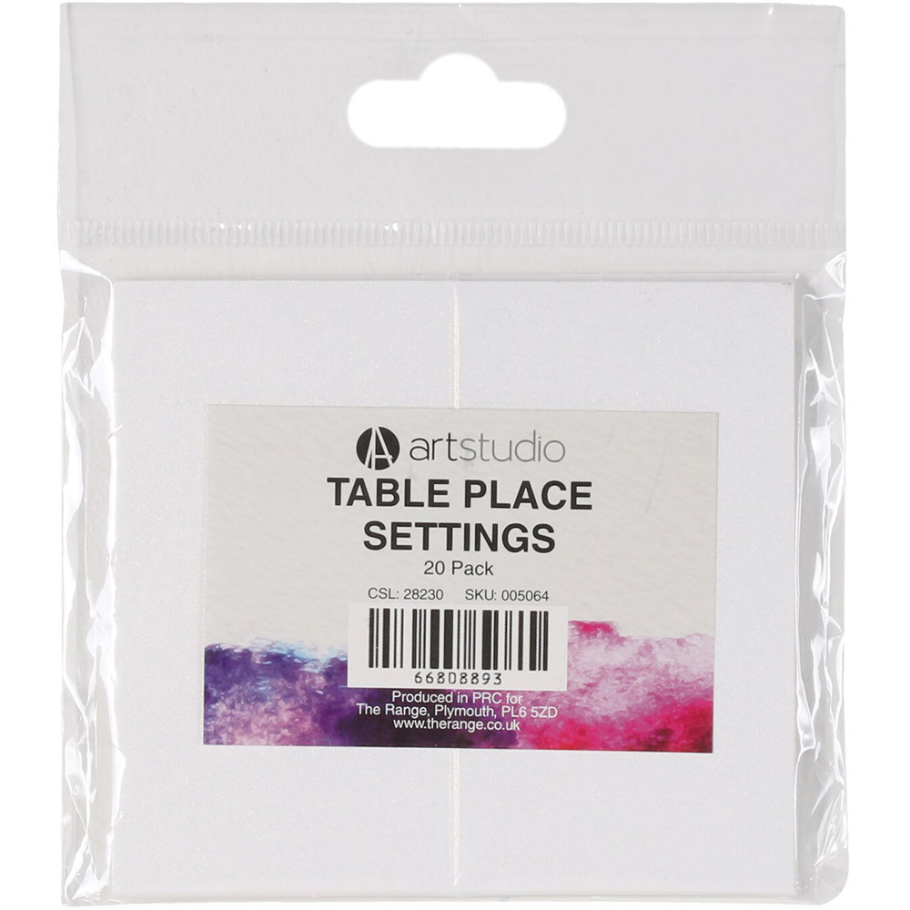 Pack of 20 Art Studio Table Place Settings Image