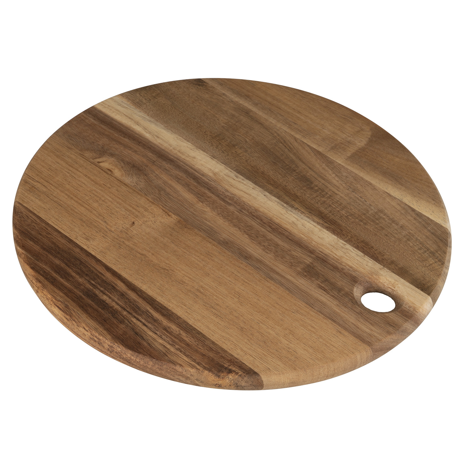 Acacia Wood Large Round Chopping Board Image 2
