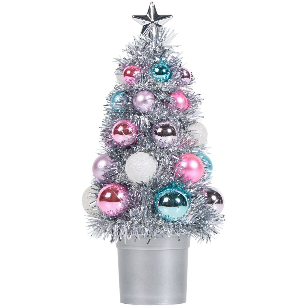 Christmas Tinsel Tree with Ball Image 11