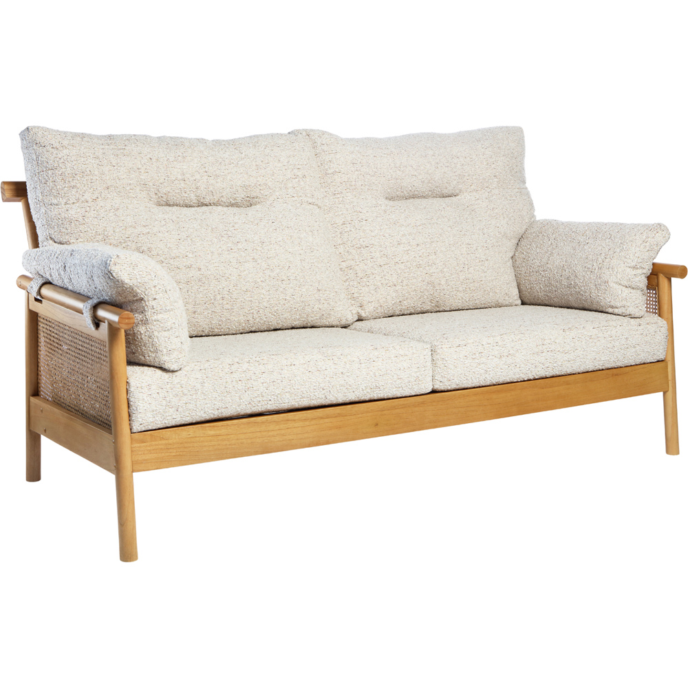 Desser Mindi 3 Seater Light Oak Natural Rattan Sutton Sofa Image 2