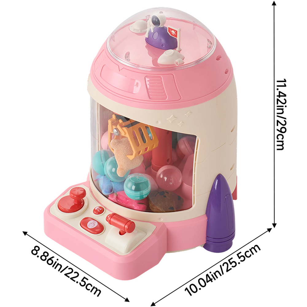 H&O Direct Pink Rocket Mini Toy Grabber Claw Machine Image 6