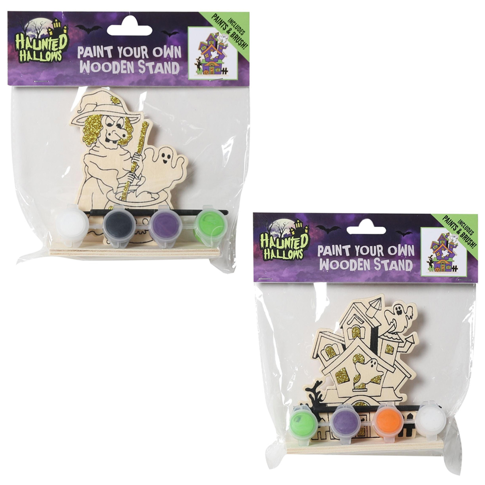 Paint Your Own Halloween Wooden Stand Image 1