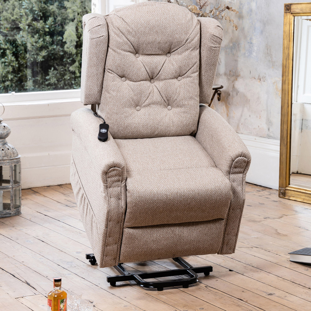 Artemis Home Crawley Beige Electric Lift-Assist Massage and Heat Recliner Chair Image 4