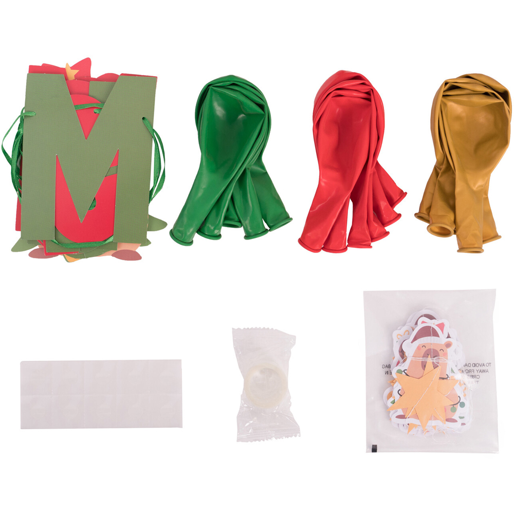 Christmas Capybara Balloon Deco Set Image 4