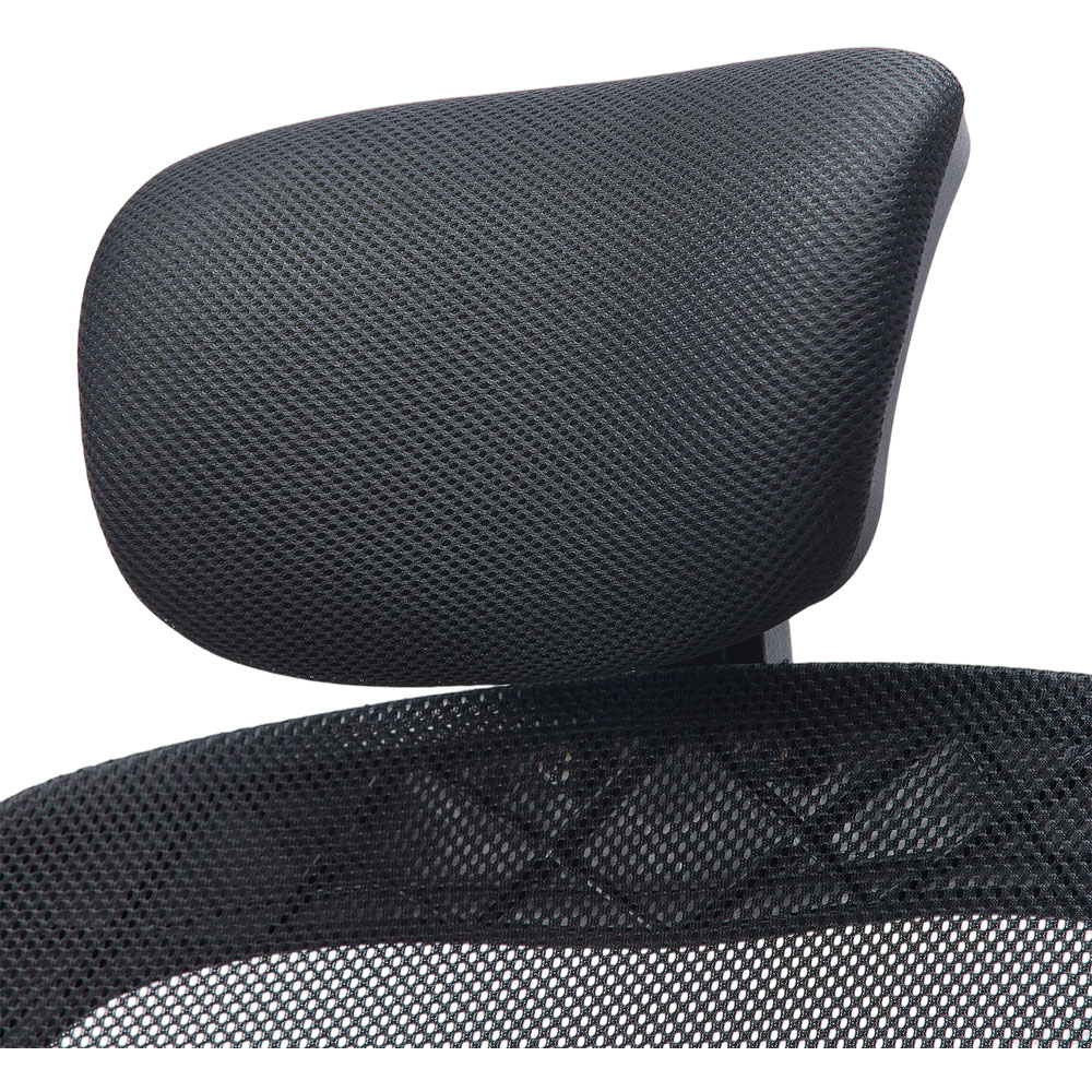 Living and Home Black Mesh Reclining Office Chair Image 3