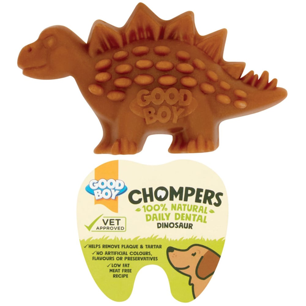 Single Clever Paws 60g Chompers Dental Dino Dog Treat in Assorted styles Image 2