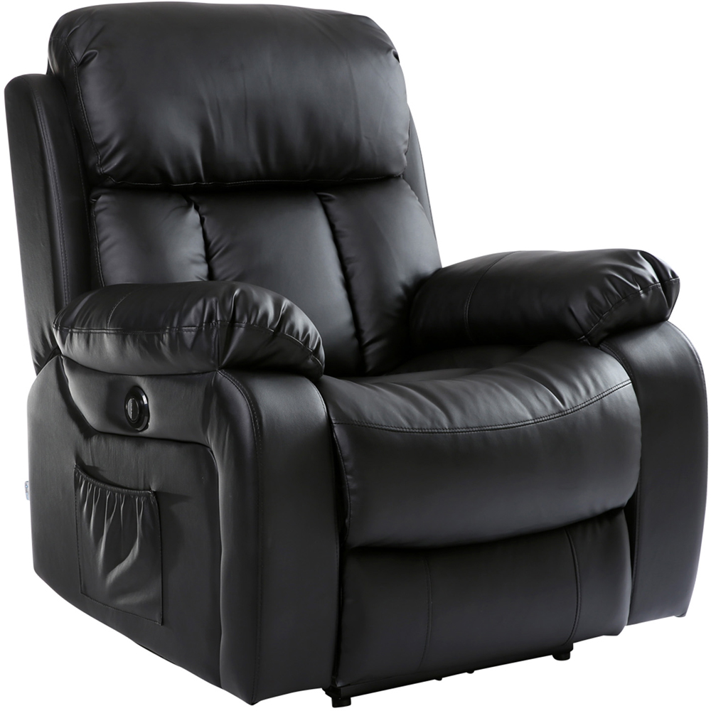 Furniture Online Chester Black Bonded Leather Electric Recliner Chair Image 3