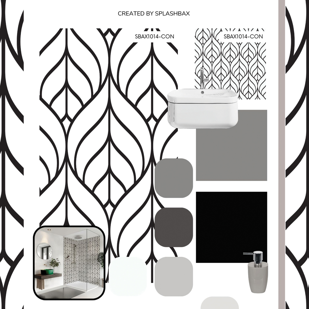 Splashbax Premium Artisan Monochrome Di Bond Shower Panel 2400 x 900mm Image 7