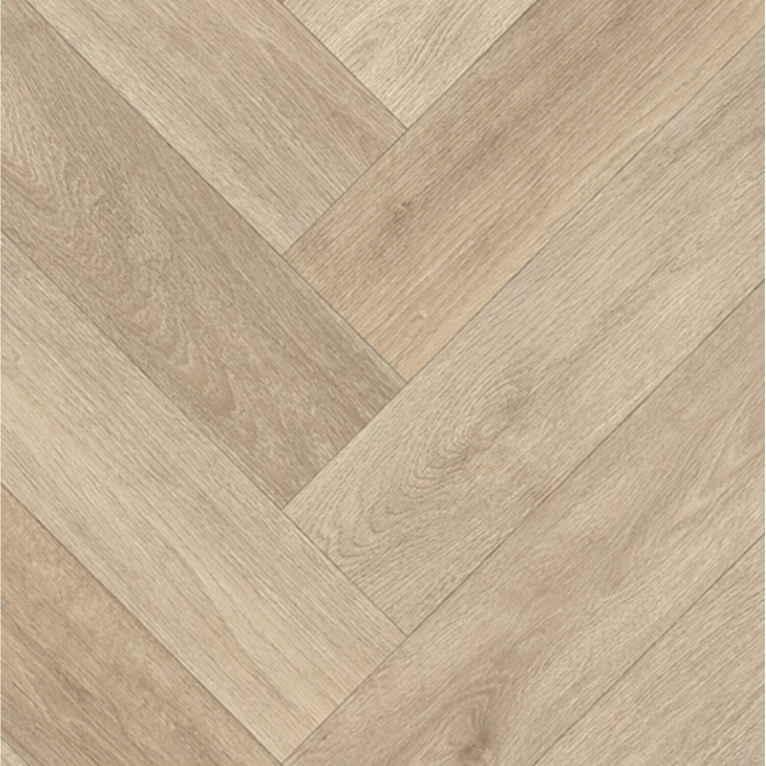 Natural Wood Herringbone Effect Floor Plank - Natural Image 1