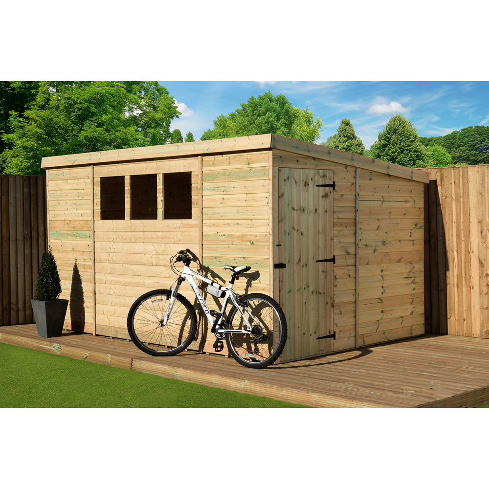 Empire Sheds 2500 14 x 8ft Tongue and Groove Pent Garden Shed Image 4