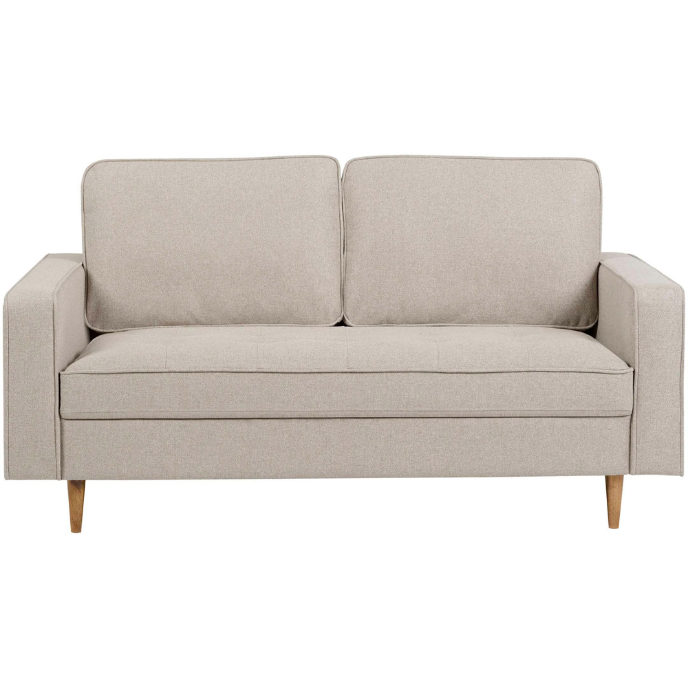 Julian Bowen Henrietta 3 Seater Beige Chenille Upholstered Sofa Image 3