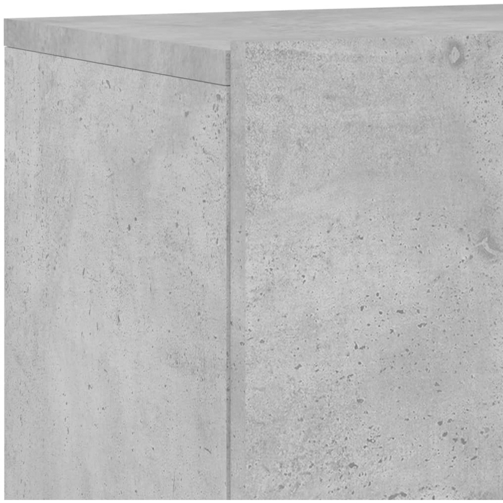 vidaXL 2 Door Concrete Grey Wall Mounted TV Cabinet Set of 2 Image 7
