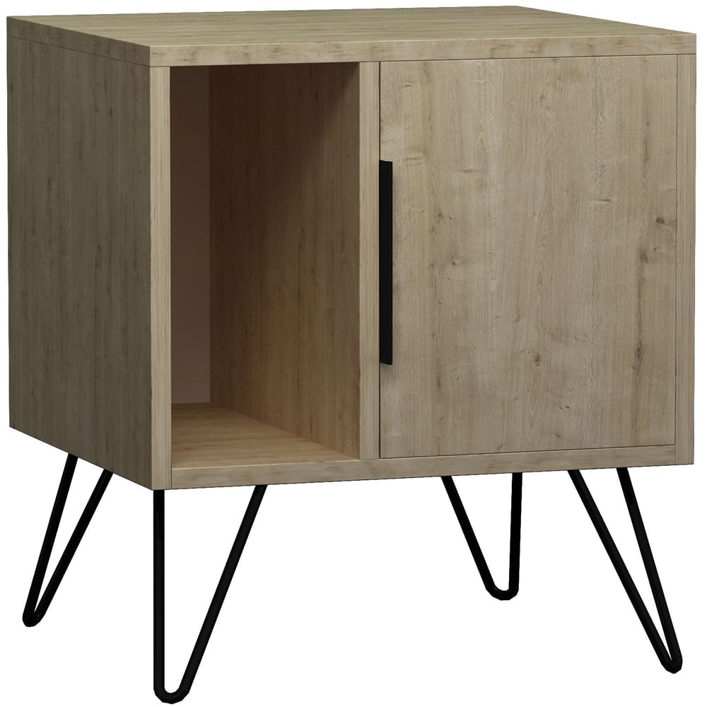 Decortie Glynn Oak Bedside Table Image 2