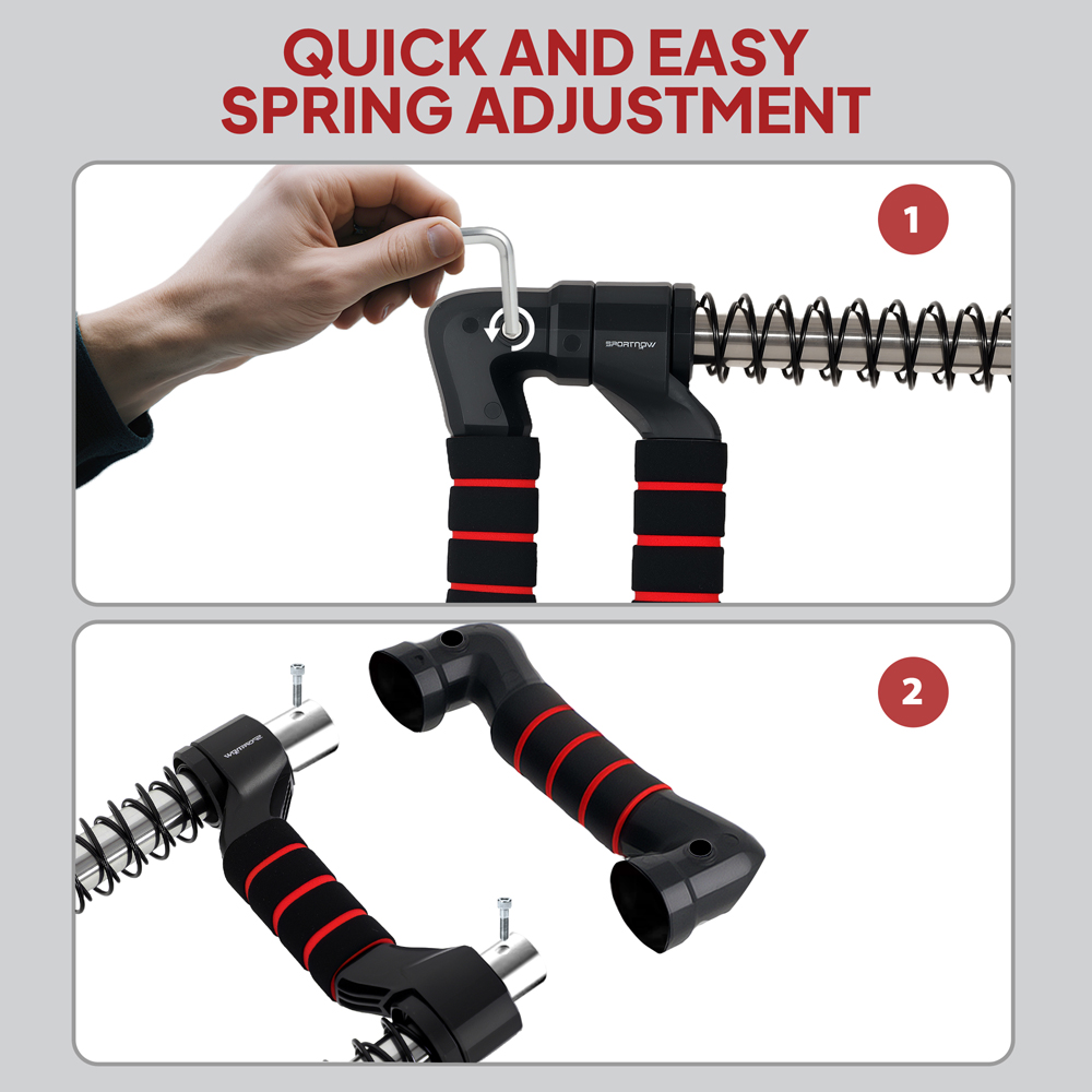 SPORTNOW Chest Expander with Adjustable Resistance 10-50kg Image 7