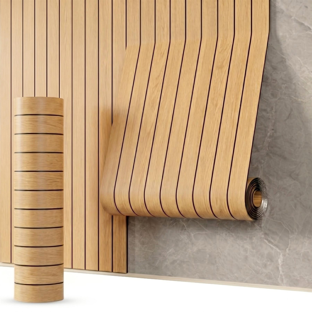 Walplus Sandy Wood Grain Texture Wall Sticker 260 x 40cm Image 4
