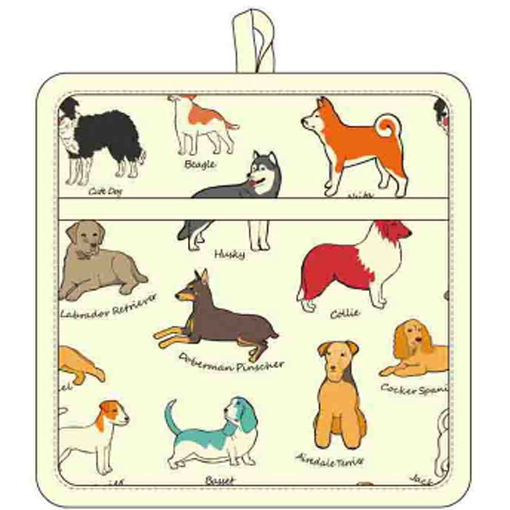 Highlands Homeware Dog Print Cotton Pot Holder Image 3