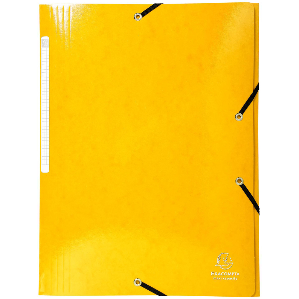 Exacompta Iderama A4 Assorted Colour Elasticated 3 Flap Folder 25 Pack Image 4