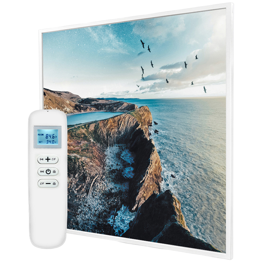 Mirrorstone Nexus Mystical Lagoon Image Wi-Fi Infrared Heating Panel 350W 595 x 595mm Image 1