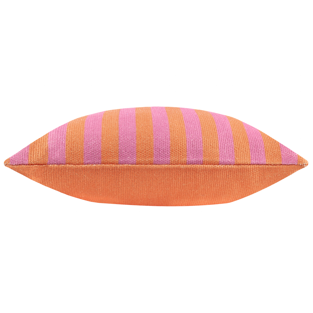 furn. Deck Stripe Orange Woven Polyester Filled Outdoor Cushion 59 x 59cm Image 4