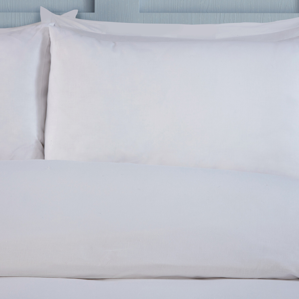 Cotton Duvet Set White Double Image 4