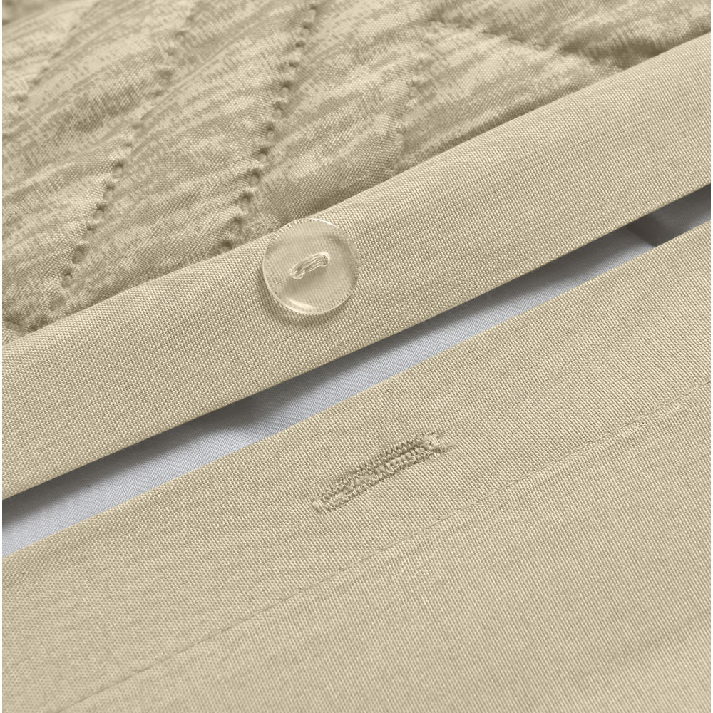 Home Republic Single Hudson Taupe Duvet Set Image 2